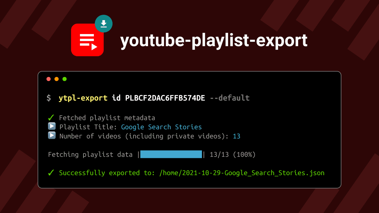 youtube-playlist-export